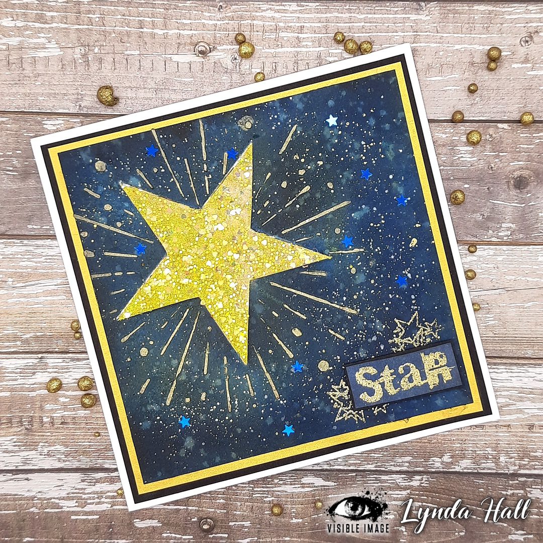 Visible Image Super Star Stencil - 6 x 6-2
