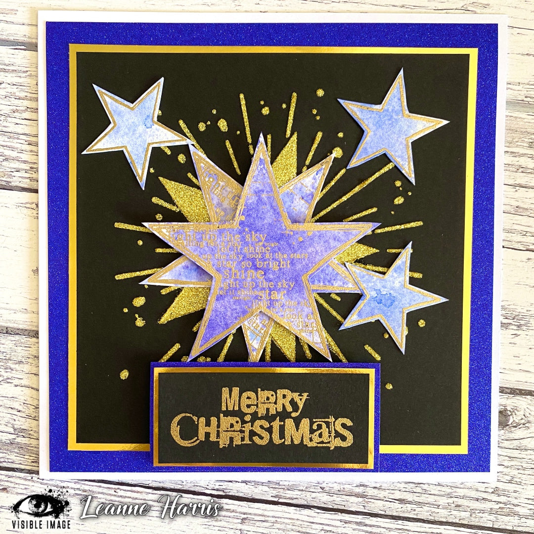 Visible Image Super Star Stencil - 6 x 6-4