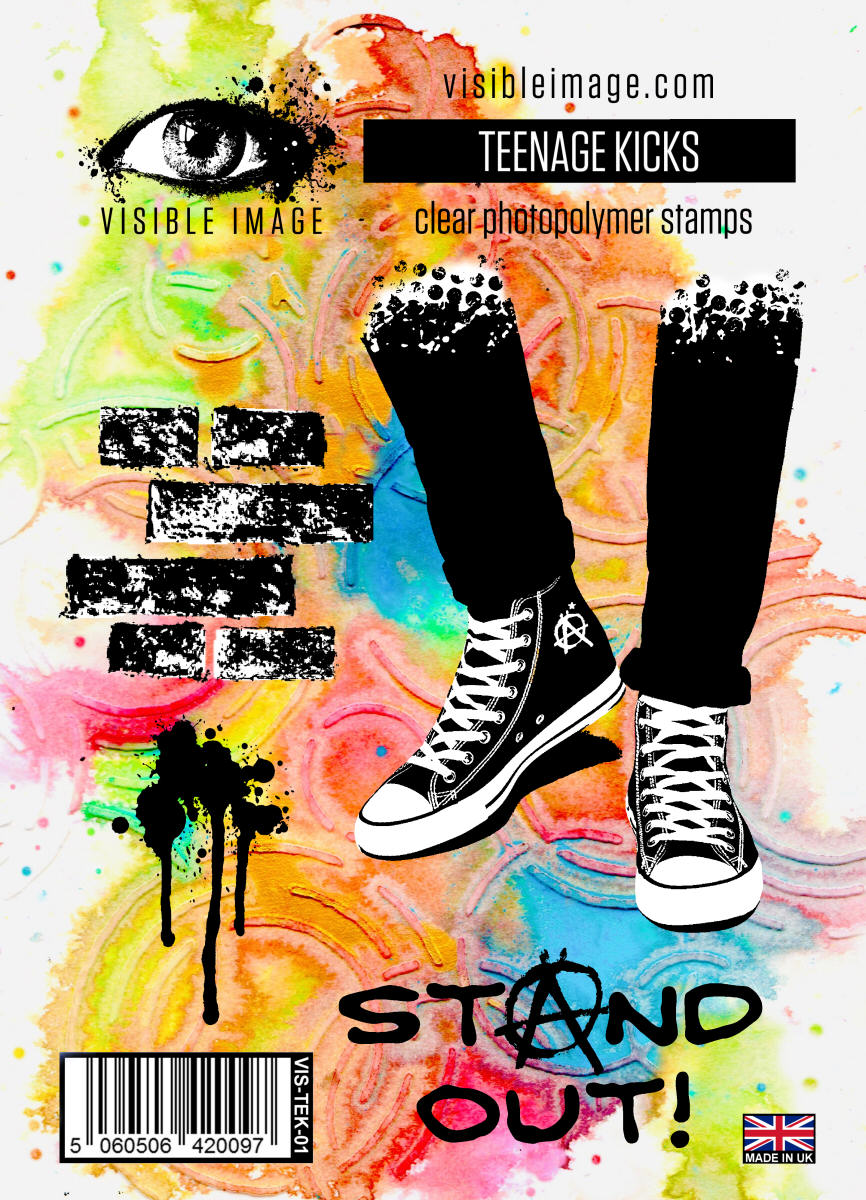 Visible Image Teenage Kicks - A6 Stamp Set-1