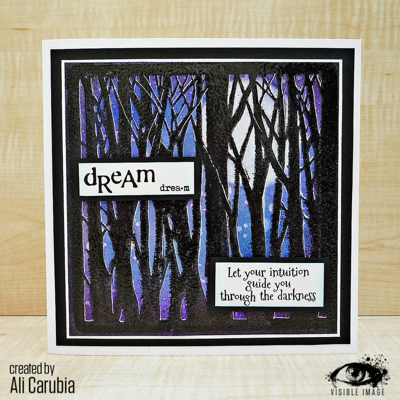 Visible Image The Forest Stencil - 6 x 6-2