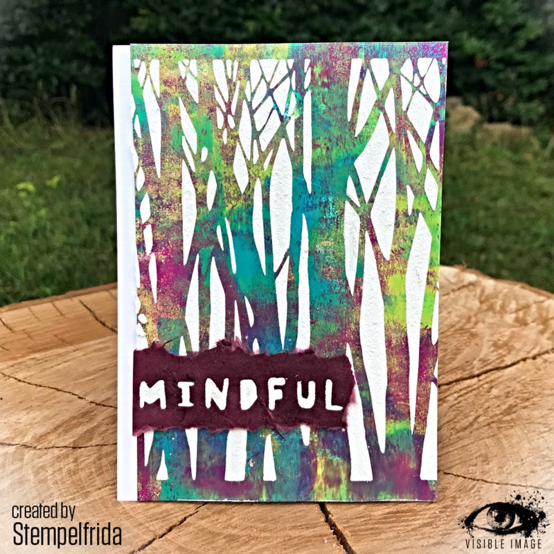 Visible Image The Forest Stencil - 6 x 6-3