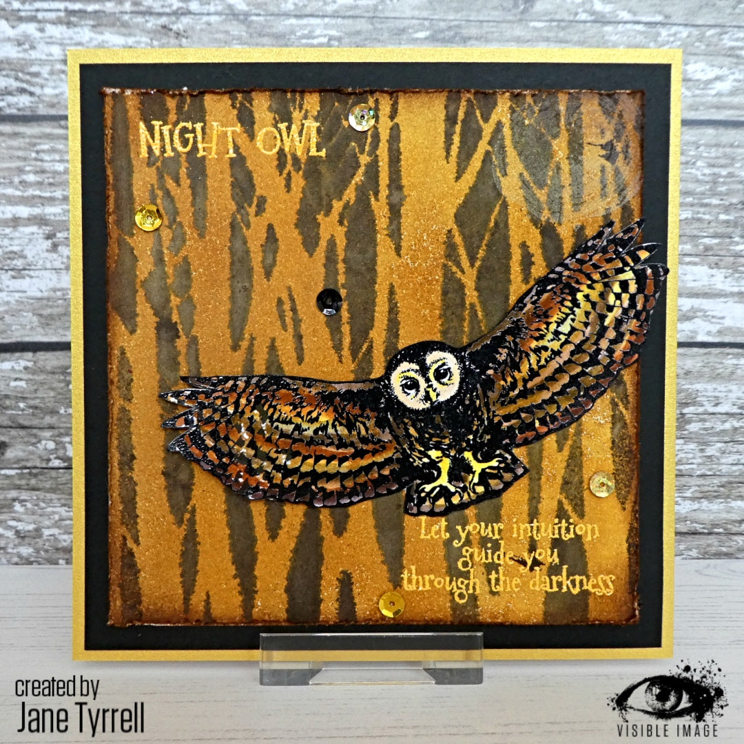 Visible Image The Forest Stencil - 6 x 6-4