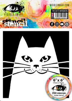 Visible Image The Cat's Whiskers Stencil - 6 x 6-1