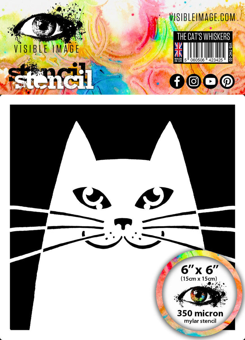 Visible Image The Cat's Whiskers Stencil - 6 x 6-1