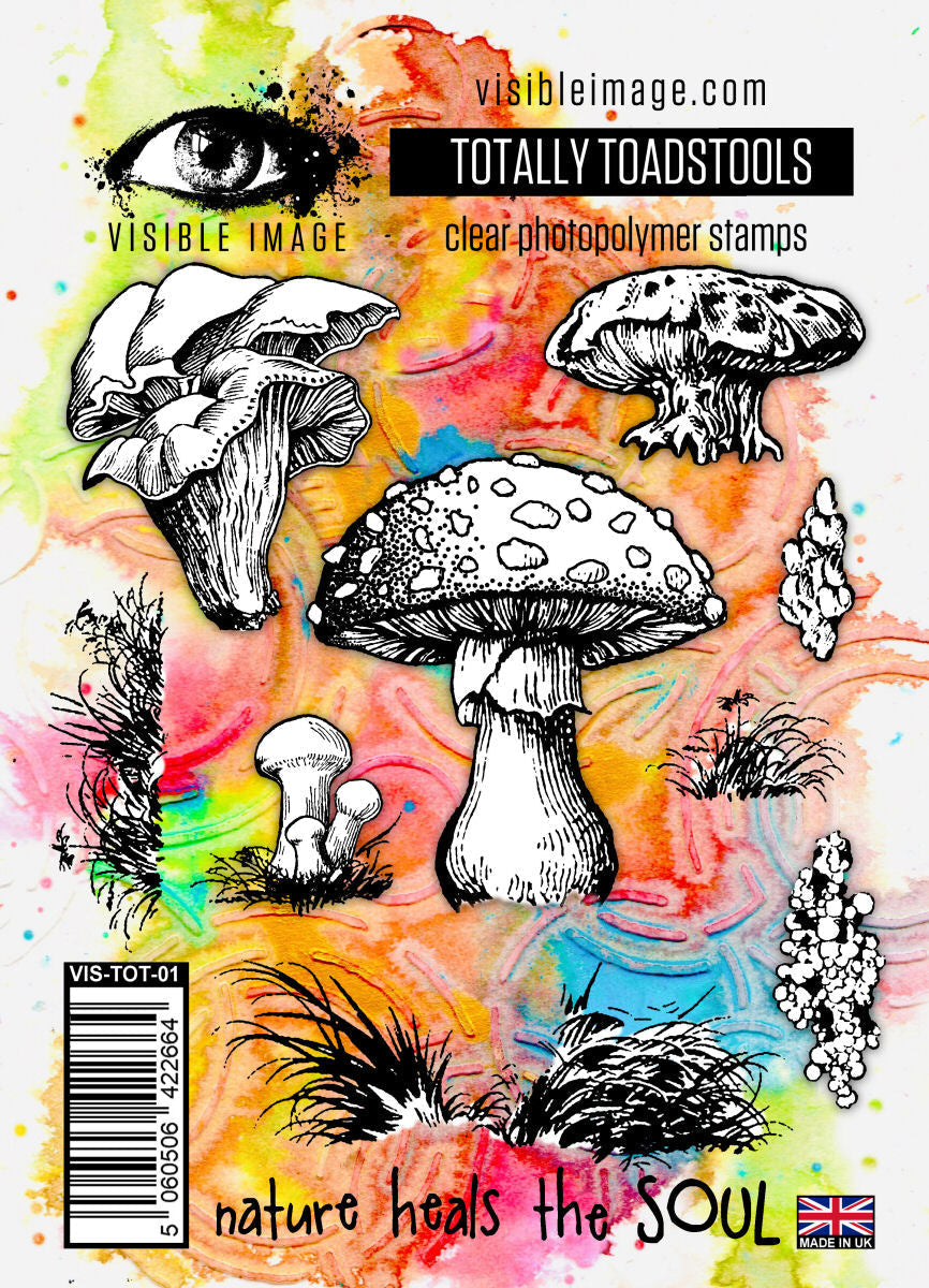 Visible Image Totally Toadstools - A6 Stamp Set-1