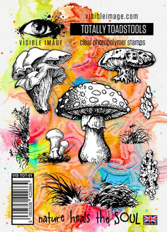 Visible Image Totally Toadstools - A6 Stamp Set-1