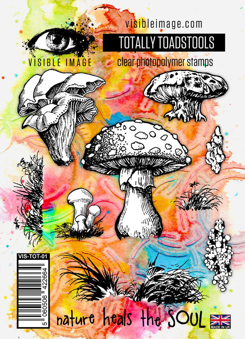 Visible Image Totally Toadstools - A6 Stamp Set-1