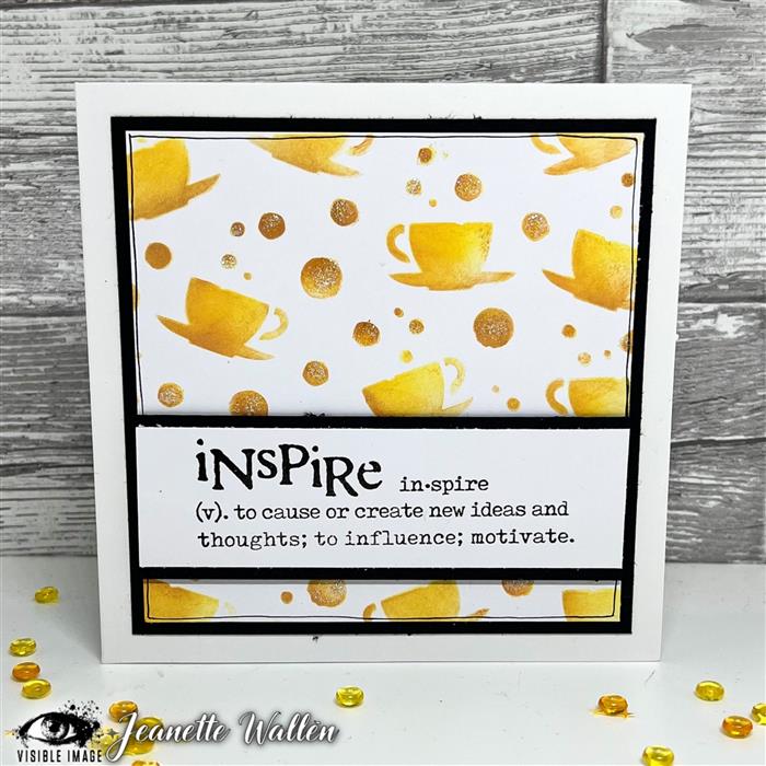Visible Image Tea Party Stencil  - 6 x 6-2