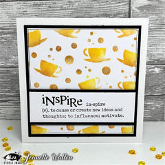 Visible Image Tea Party Stencil  - 6 x 6-2