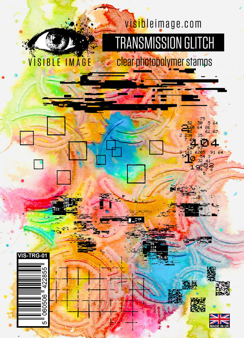 Visible Image Transmission Glitch - A6 Stamp Set-1