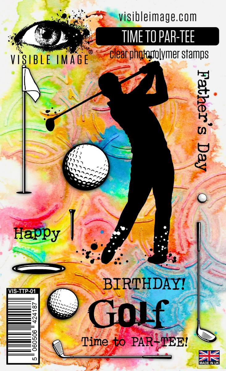 Visible Image Time To Par-Tee - A6 Stamp Set-1