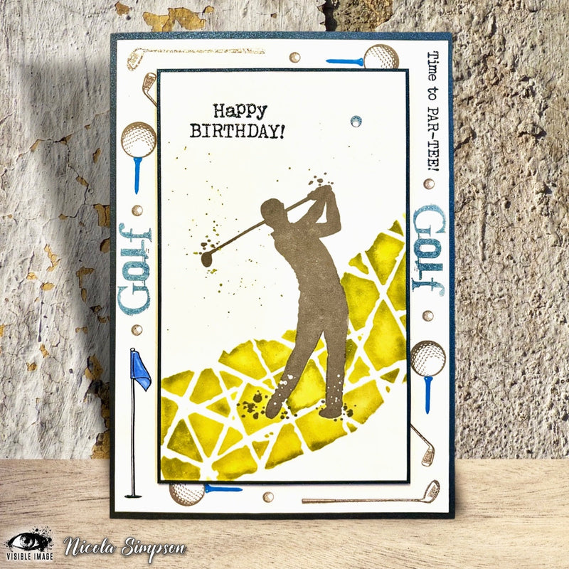 Visible Image Time To Par-Tee - A6 Stamp Set-2
