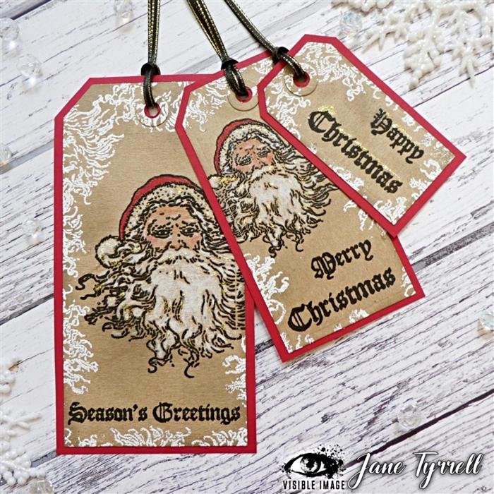 Visible Image Vintage Santa - A6 Stamp Set-3