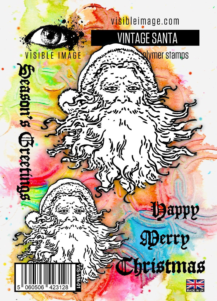 Visible Image Vintage Santa - A6 Stamp Set-1