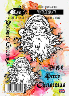 Visible Image Vintage Santa - A6 Stamp Set-1