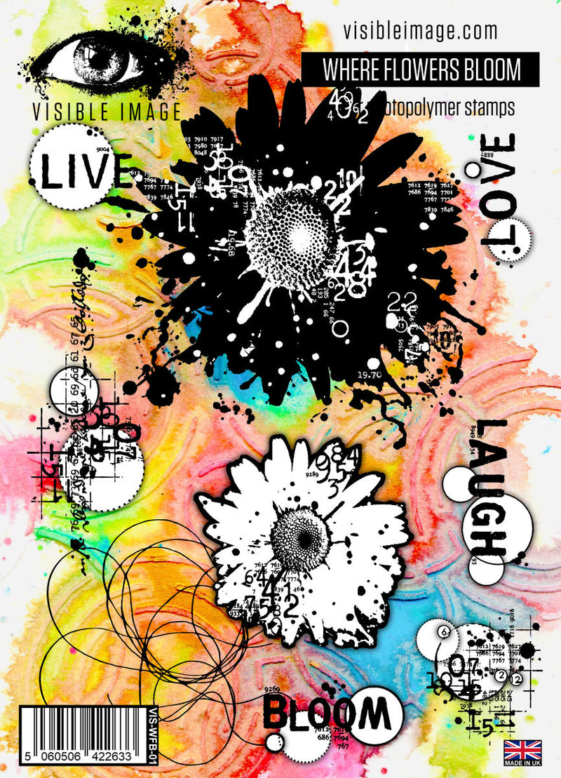 Visible Image Where Flowers Bloom - A5 Stamp Set-1