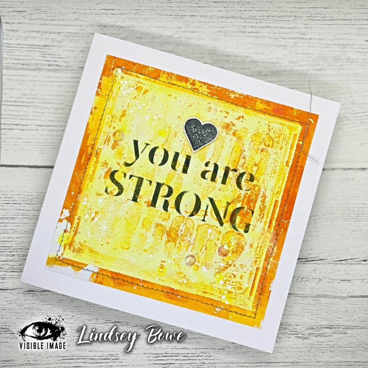 Visible Image You Are Strong Stencil - 4 x 4-2