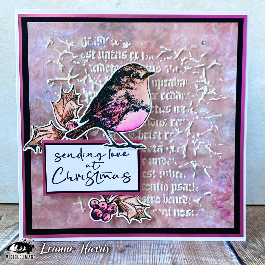 Visible Image Ye Olde Christmas Stencil - 6 x 6-2