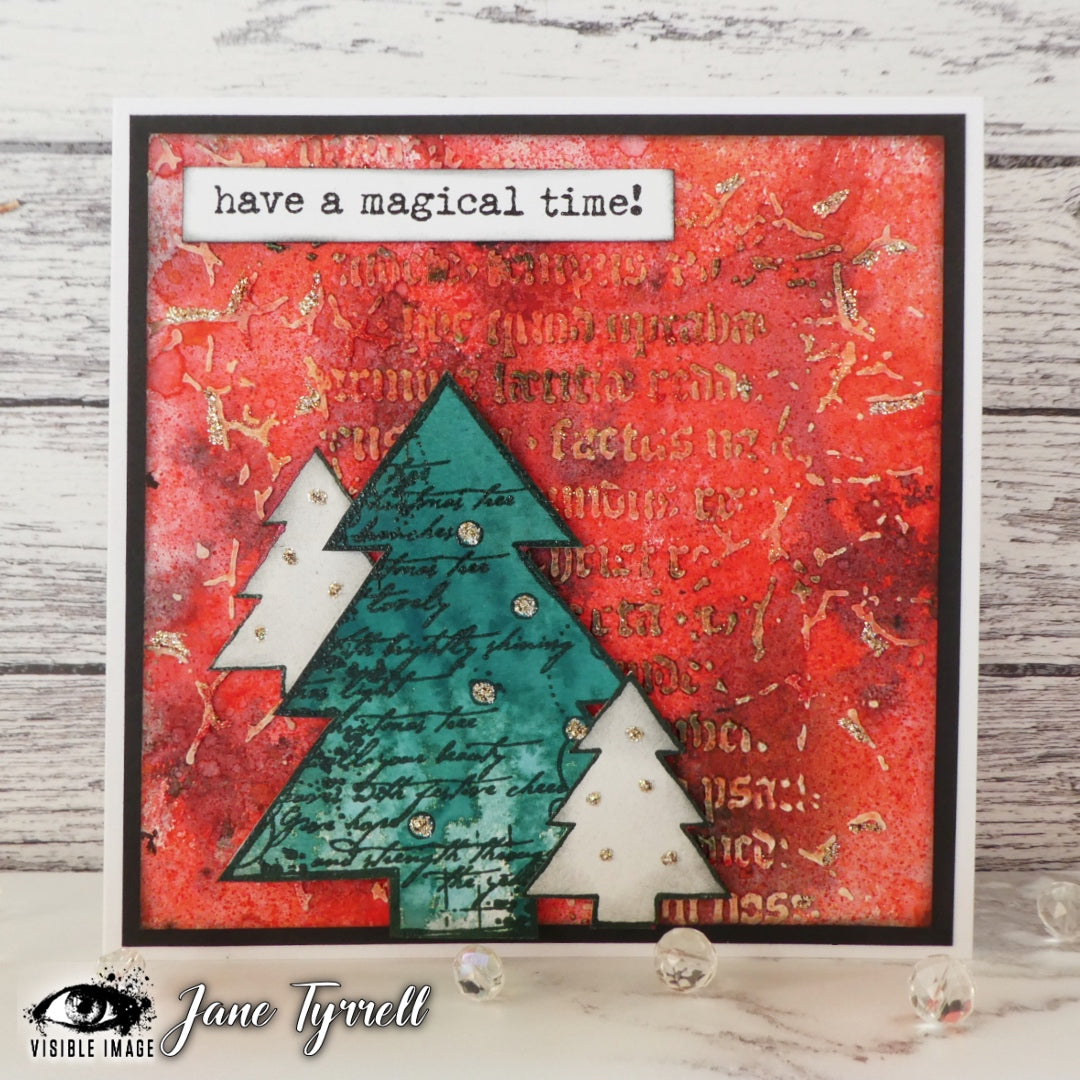 Visible Image Ye Olde Christmas Stencil - 6 x 6-3