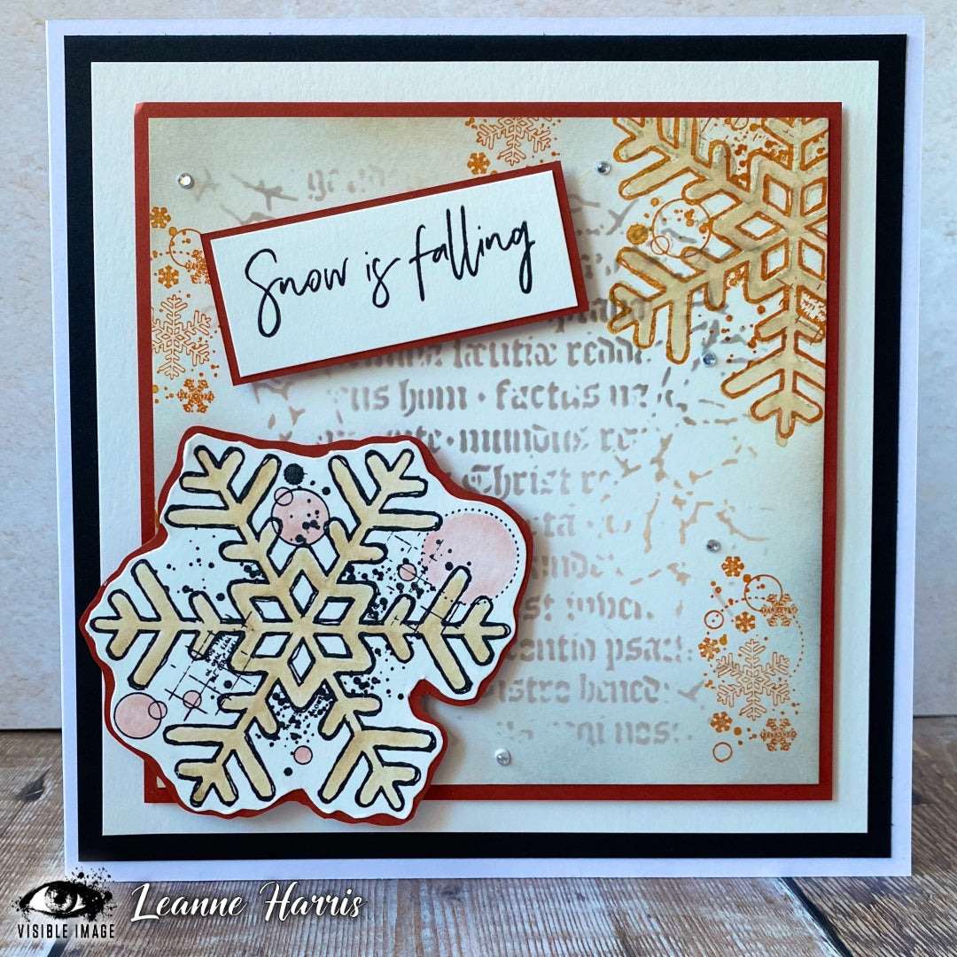 Visible Image Ye Olde Christmas Stencil - 6 x 6-4
