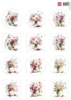 Marianne Design A4 Cutting Sheet - Flower Circles-1
