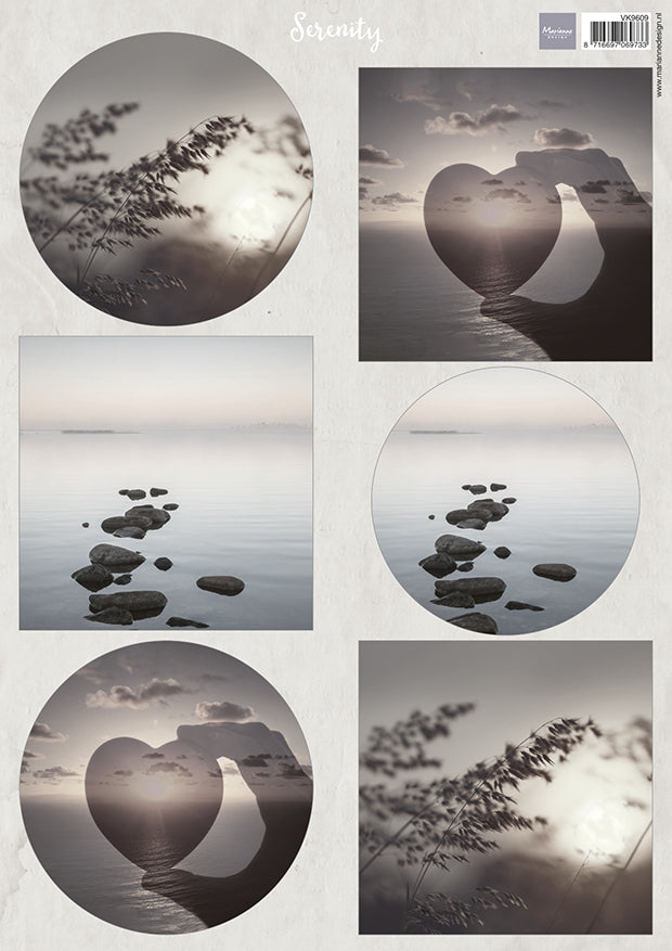 Marianne Design A4 Cutting Sheet - Serenity Horizons-1
