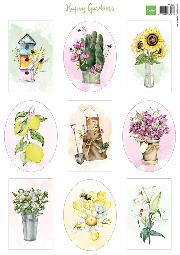 Marianne Design Feuille à Découper - Joyeux Jardiniers-1