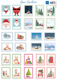 Marianne Design A4 Cutting Sheet - Stamps - Classic Christmas-1