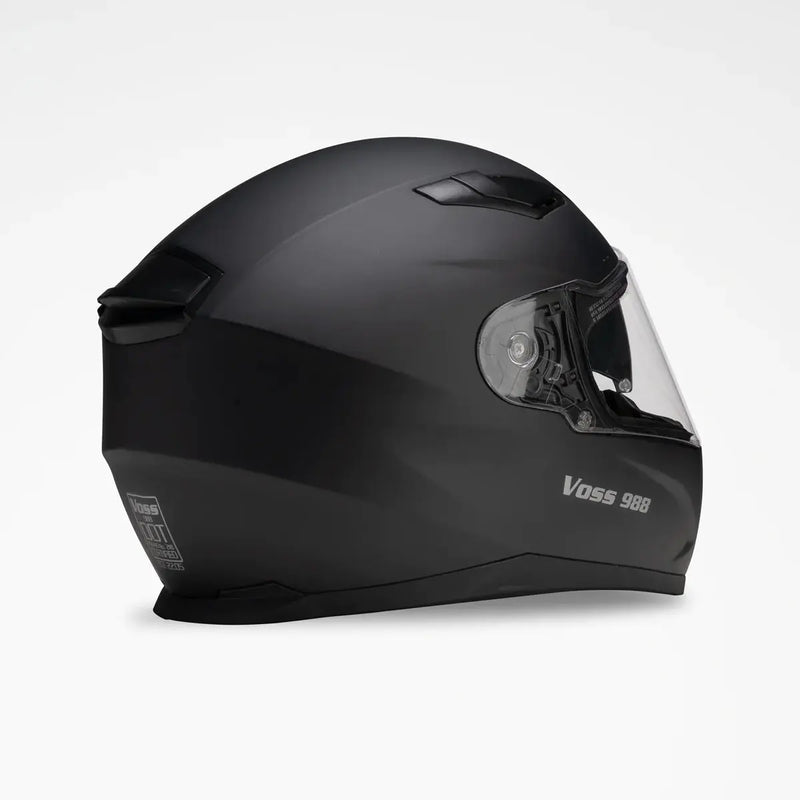 VOSS 988 MOTO-1 Matte Black Helmet-3