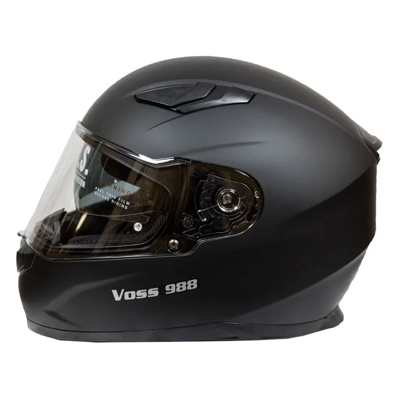 VOSS 988 MOTO-1 Matte Black Helmet-4