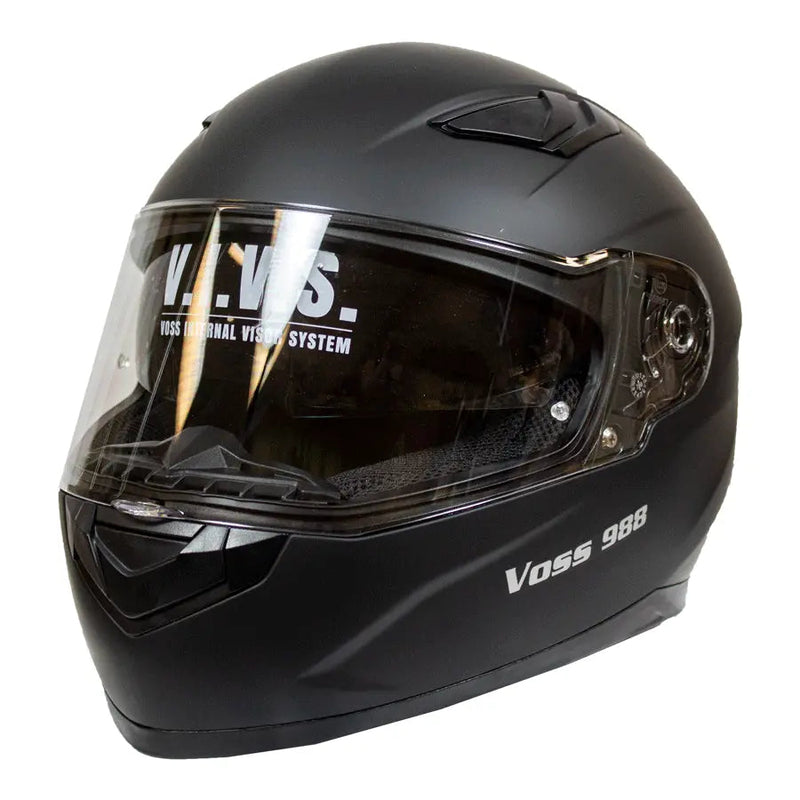 VOSS 988 MOTO-1 Matte Black Helmet-6