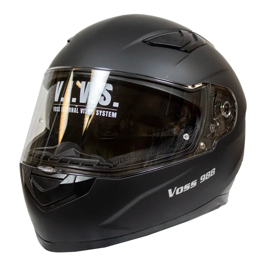 VOSS 988 MOTO-1 Matte Black Helmet-6