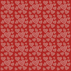 Red Hearts Adhesive Vinyl-1