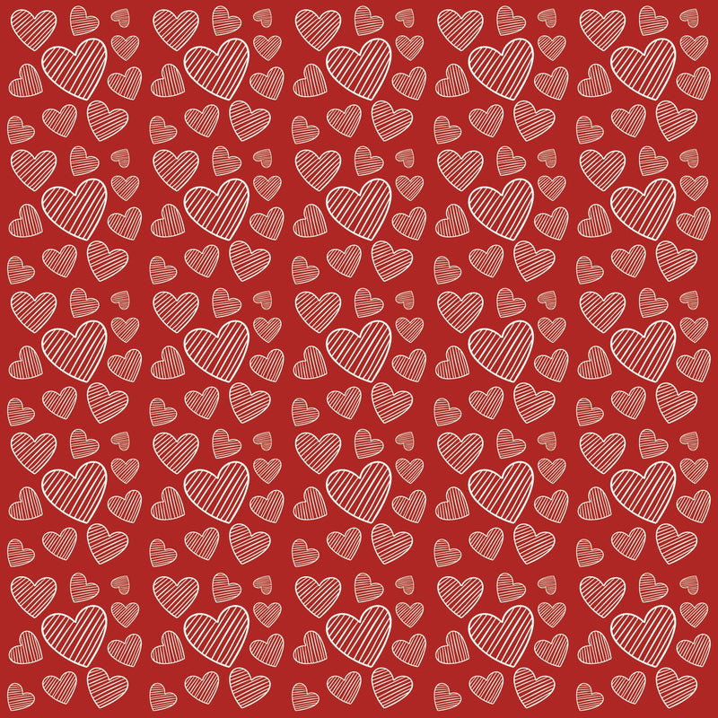 Red Hearts Adhesive Vinyl-1