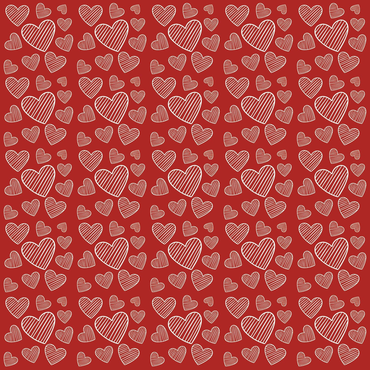 Craft HTV   Red Hearts Pattern-1