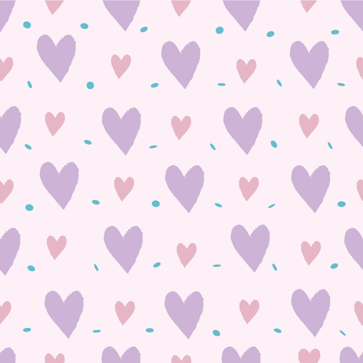 Valentines Hearts Purple Adhesive Vinyl #1-1