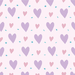 Valentines Hearts Purple Adhesive Vinyl #1-1