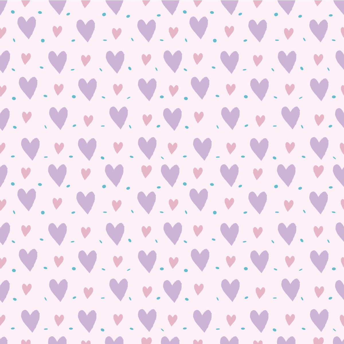 Valentines Hearts Purple HTV#2-1