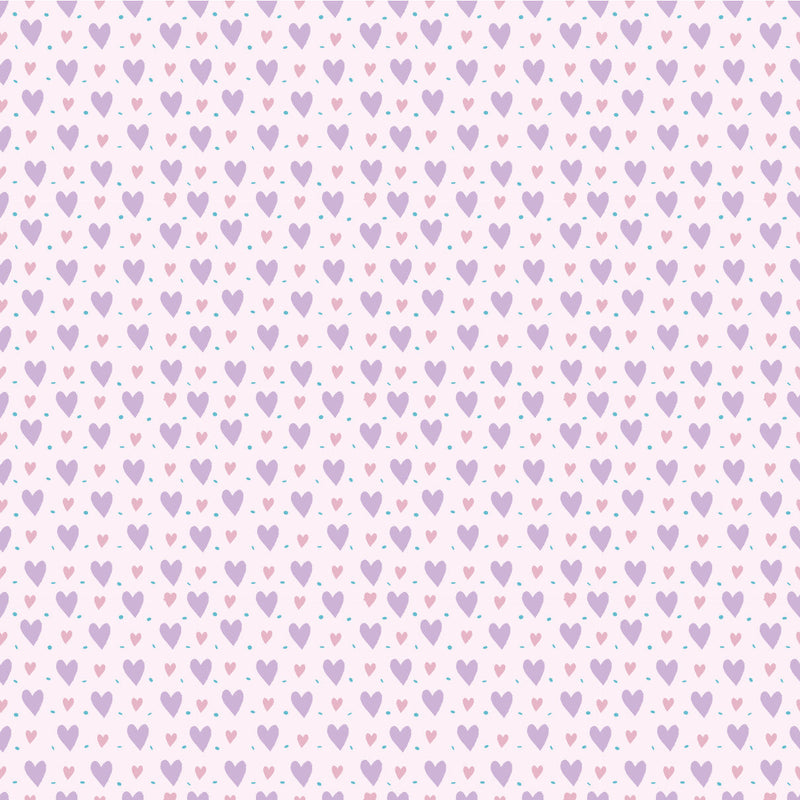 Valentines Hearts Purple Adhesive Vinyl #3-1