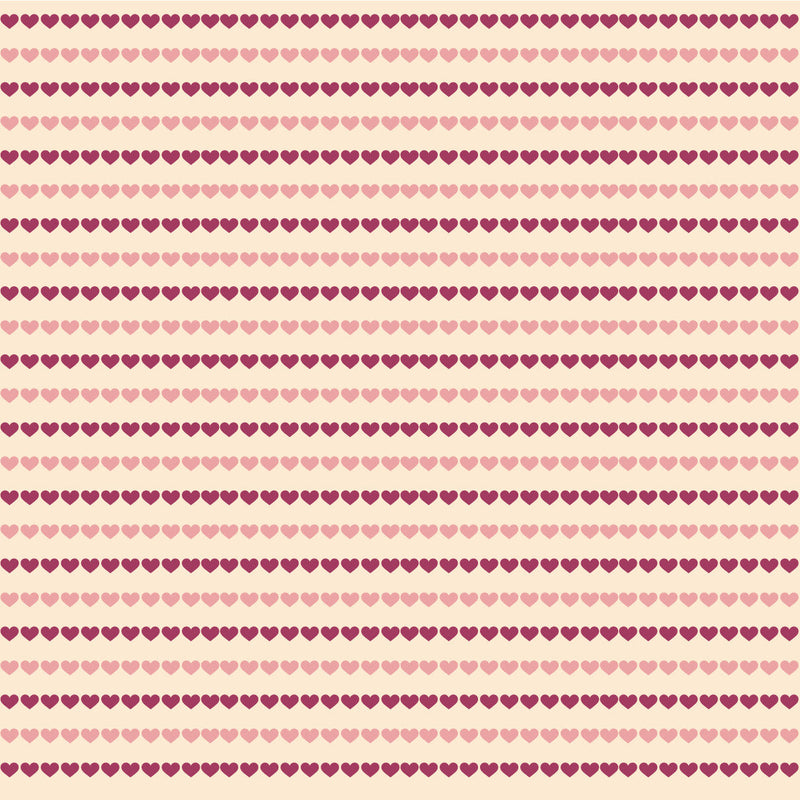 Valentines Hearts Stripes Adhesive Vinyl-1