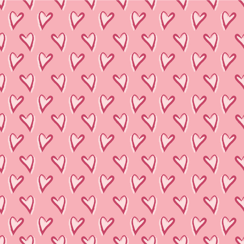 Valentines Hearts Border Adhesive Vinyl #2-1