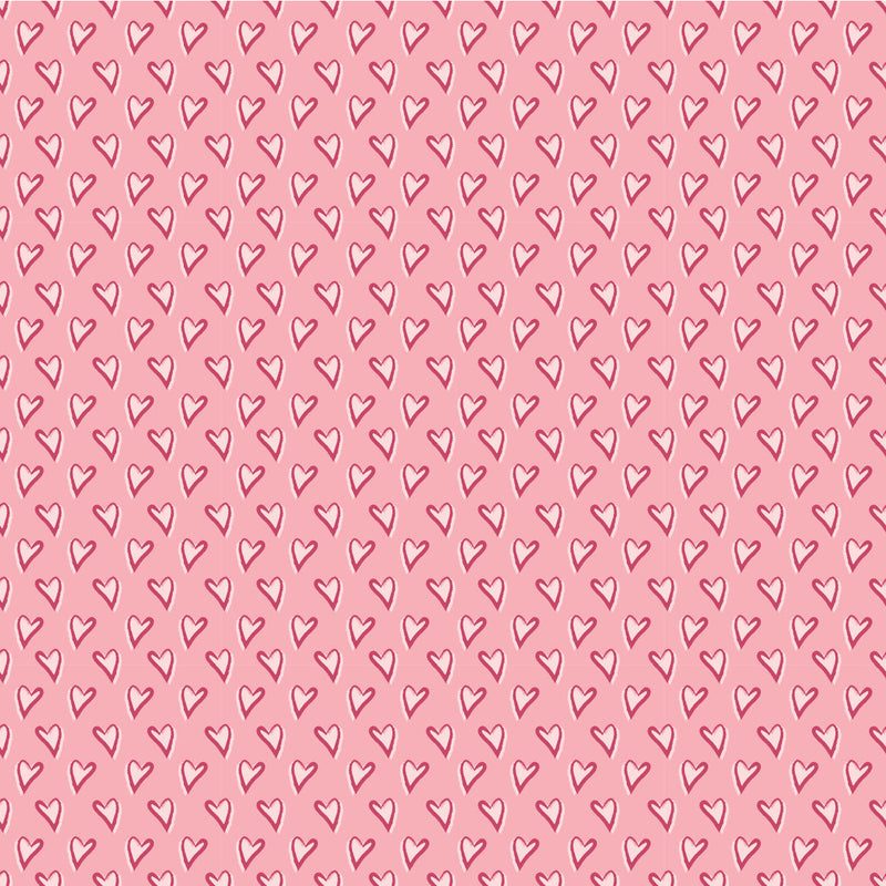 Valentines Hearts Border Adhesive Vinyl #3-1