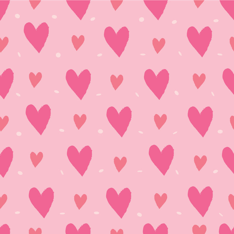 Valentines Hearts Pink Adhesive Vinyl-1