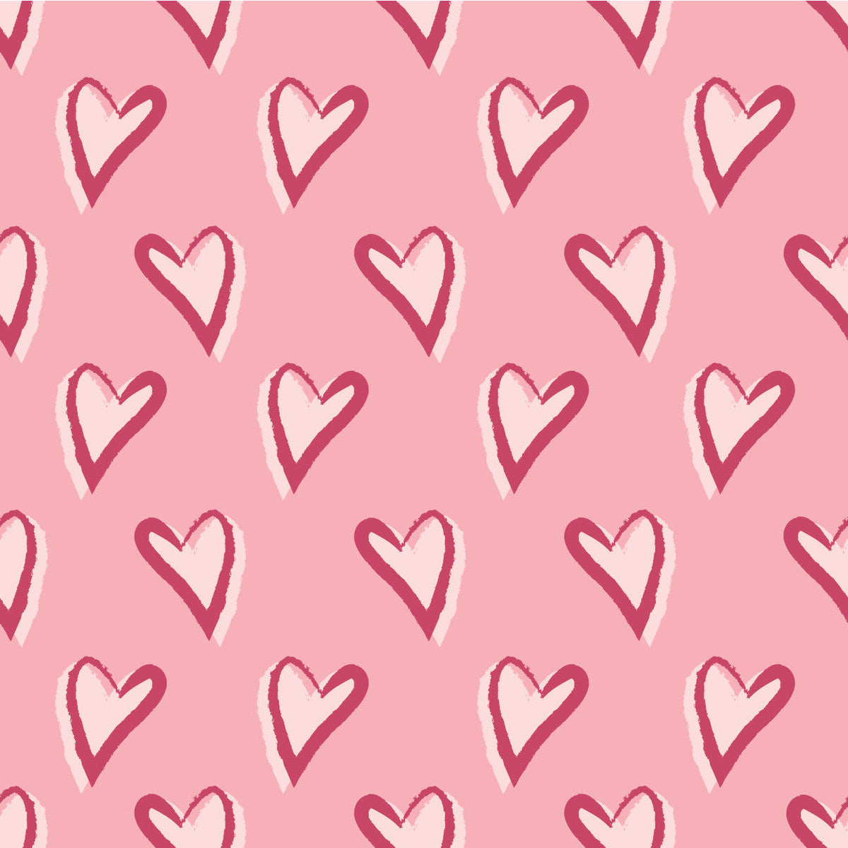 Valentines Hearts Border Adhesive Vinyl #1-1