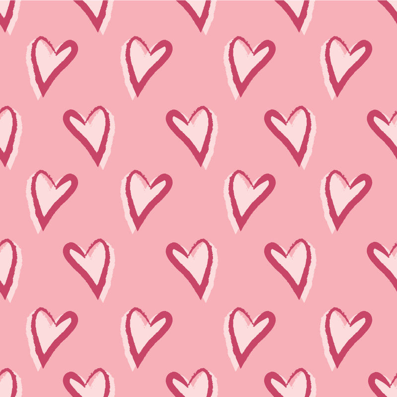 Valentines Hearts Border Adhesive Vinyl #1-1