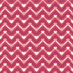 Valentines Zigzag Hearts Adhesive Vinyl-1