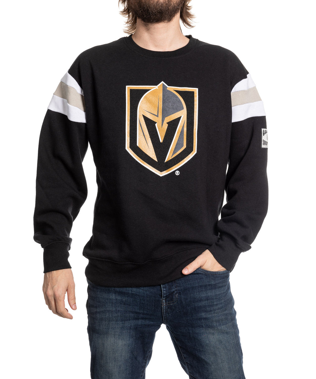 Vegas Golden Knights Varsity Retro Style Crewneck Sweater-1