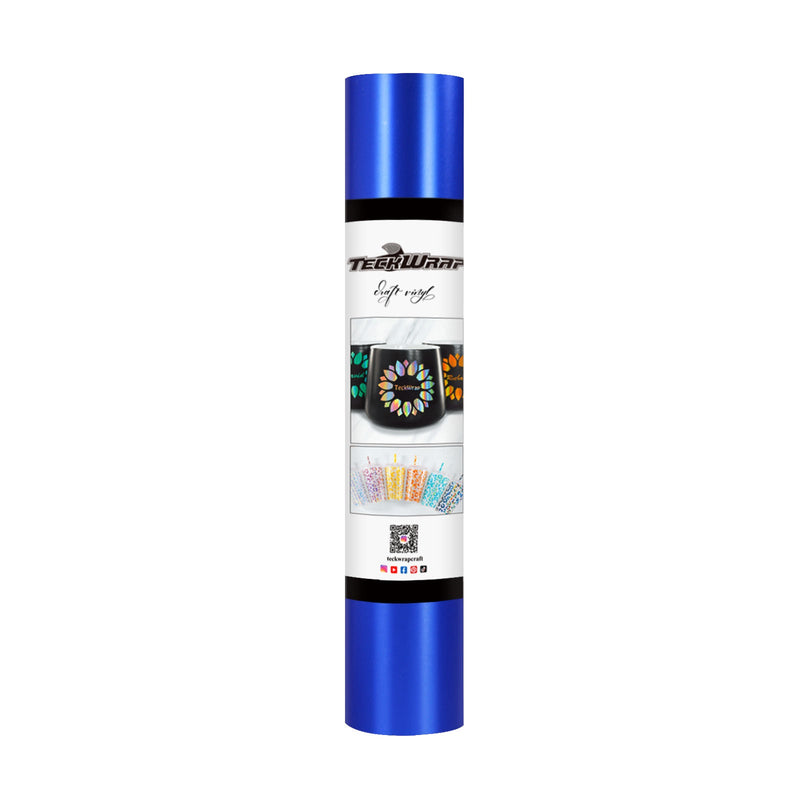 TeckWrap Craft Metallic Satin Chrome Vinyl -Velvet Blue | Ideal for Wall Decals, Signage, Auto Graphics, and More!-1