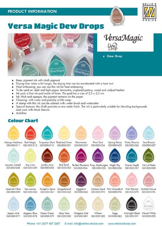 Tsukineko Versa Magic Dew Drops Chalk Ink Pad Midnight Black-2