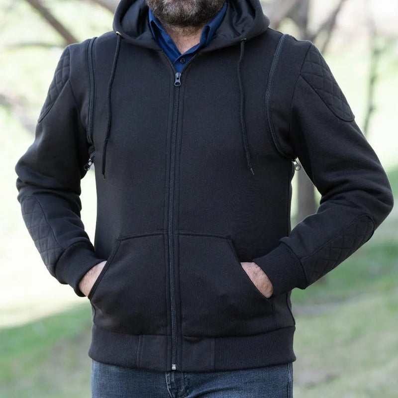 Versatile Denim Vest with Hoodie-10